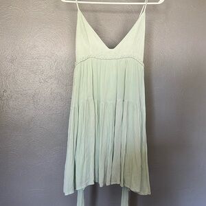 Mint green small American Thread dress